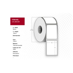 High-Quality Capture Label 76 x 76mm Thermal - Perfect for Efficient Shipping & Organization (CA-LB3139)